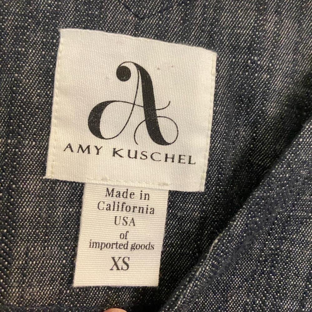 Amy Kuschel The Wedge Dress In Color Denim - Picture 7 of 9